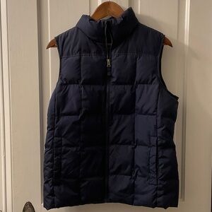 Lands' End Dark Blue Quilted Vest